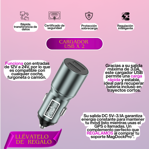 MagDockPro™ - El Soporte Magnético que TU COCHE Merece